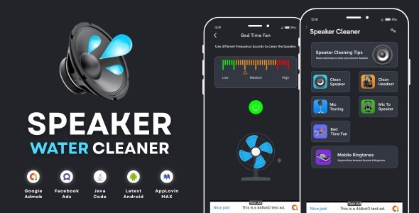 Speaker Water Cleaner With AdMob Ads Android