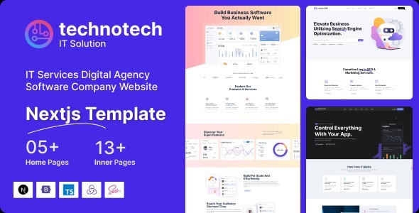 Technotech – IT Services Digital Agency Software Company Next js Template