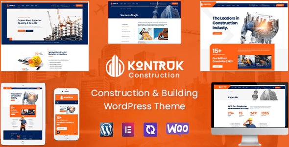 KonTruk – Construction & Building Elementor WordPress Theme 1.5.8