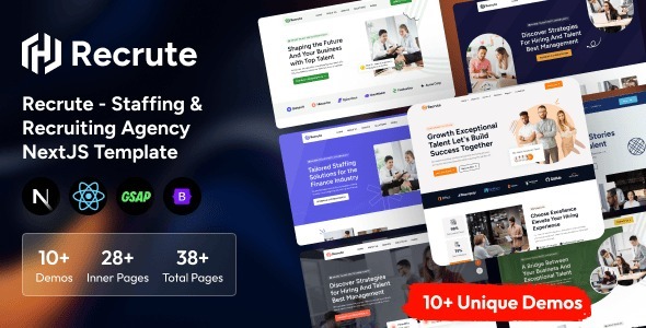 Recrute - Staffing & Recruiting Agency NextJS Template