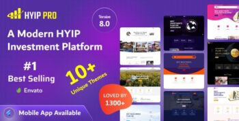 HYIP PRO – A Modern HYIP Investmet Platform 8.1