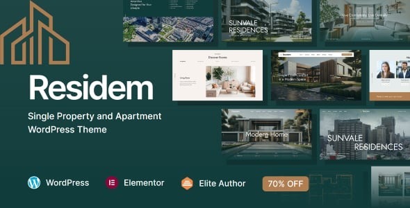 Residem – Single Property and Apartment WordPress Theme 1.0.1