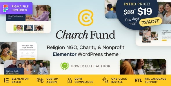 Church Fund – Religion, NGO & Charity WordPress Theme 1.0.2