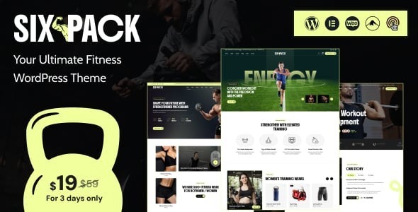 SixPack – Gym WordPress Theme 1.0.2