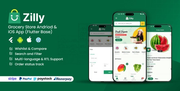 Zilly – Flutter Woocommerce Mobile App 1.0.1