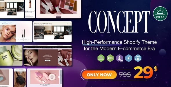 Concept – Sleek, Optimal Shopify Theme OS 2.0