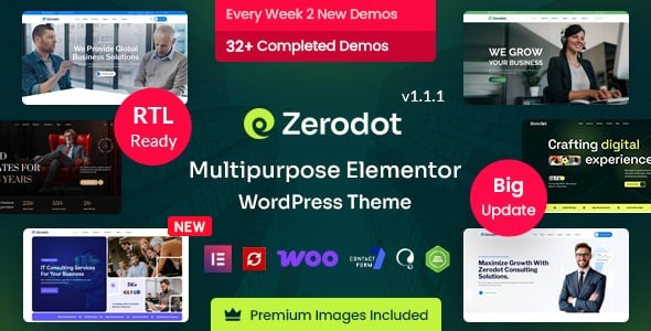 Zerodot – Business & Multipurpose Elementor WordPress Theme 1.1.1