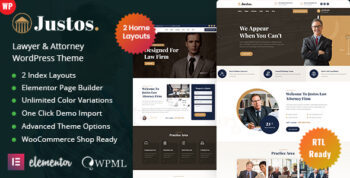 Justos – Attorney Lawyer WordPress 5.0