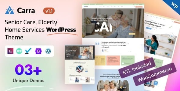 Carra – Senior Care & Elderly Home Services WordPress Theme 1.1
