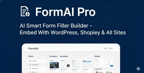 FormAl Pro – AI Powered Form Assistant - Auto Populates Website Forms For Visitors