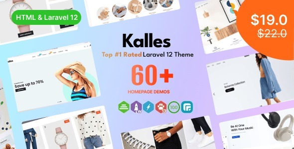 Kalles – HTML & Laravel 12 eCommerce Templates 1.2.0