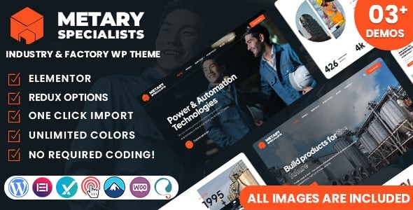 Metary – Industry & Factory WordPress Theme 1.1