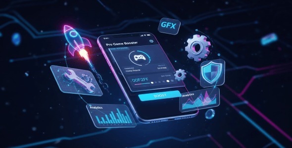 Pro Game Booster - Ultimate Performance & GFX Tool with Cyberpunk Theme