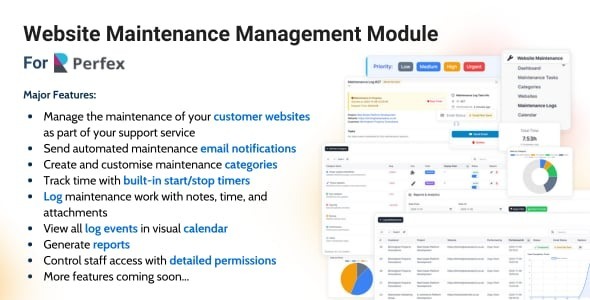 Website Maintenance Management Module for Perfex CRM 1.0.6