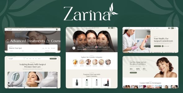 Zarina - Cosmetic and Plastic Surgery WordPress Theme 1.0.2