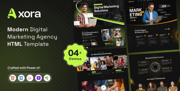 Axora – Modern Digital Marketing Agency HTML Template