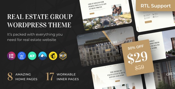 Reland – Real Estate Group WordPress Theme + RTL 1.5