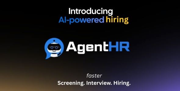 AgentHR – AI-Powered Recruitment & HR SaaS for Screening, Interviews & Hiring 2.0