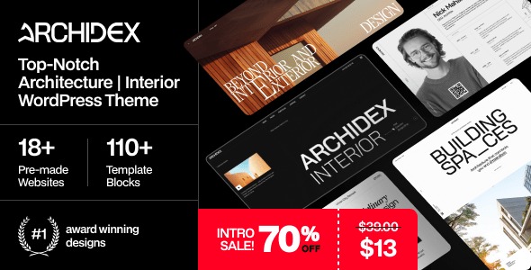 Archidex – Architecture Interior WordPress Theme 1.0.1