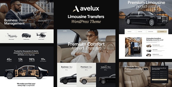 Avelux – Limousine Transfers & Car Dealer WordPress Theme
