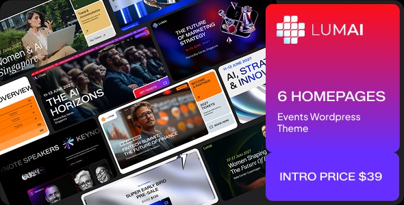 Lumai – Events & Conference WordPress Theme