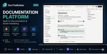 DocTheBuilder – Documentation Builder & eBook Publishing SaaS Application 2.0