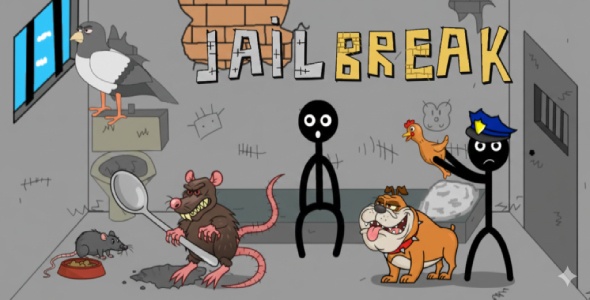 Stickman Jailbreak | HTML5 Game | Construct 3 Game