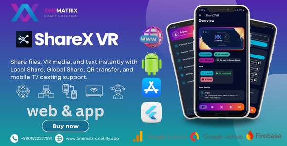 NexaDrop VR Flutter application with web sharing features.