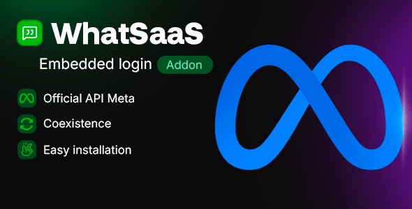 WhatSaaS Meta Cloud — Official WhatsApp Cloud API with One-Click Embedded Signup (Add-on)