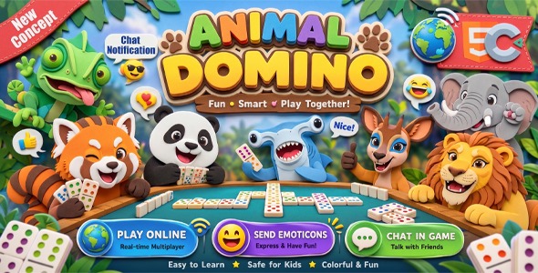 Animal Domino | HTML5 Game - Construct 3