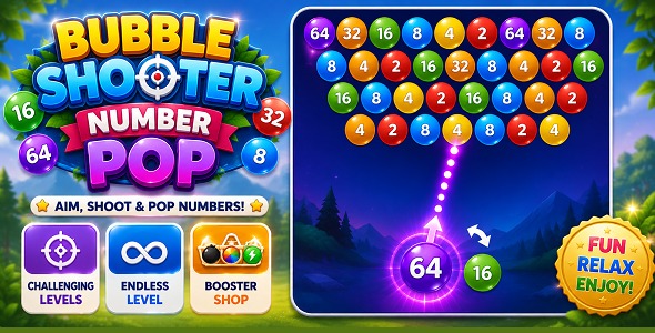 Bubble Shooter Number Pop | HTML5 Game