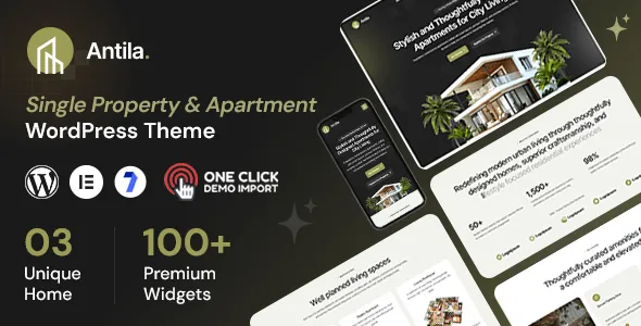 Antila - Single Property & Apartment WordPress Theme