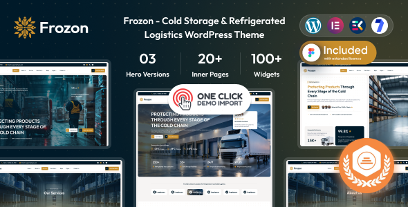 Frozon - Cold Storage & Refrigerated Logistics WordPress Theme